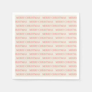 Vintage Holiday Merry Christmas Napkin