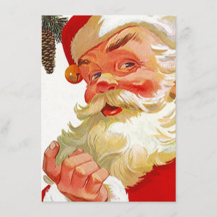 Vintage Holiday Santa Open House Invitations