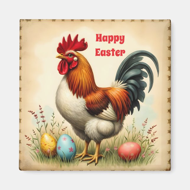 Vintage Holiday Trendy Easter Collection Magnet (Front)