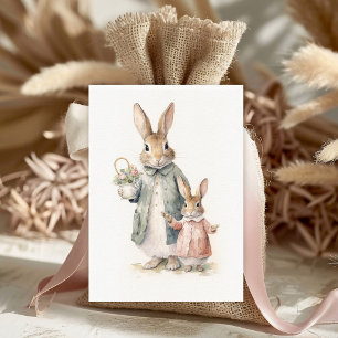 Vintage Holidays Bunny Holiday Postcard
