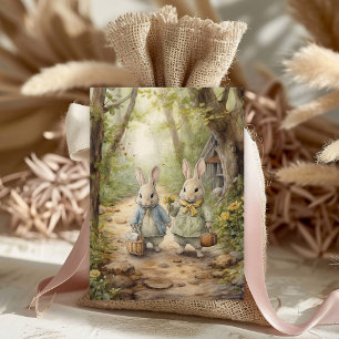 Vintage Holidays Bunny Holiday Postcard