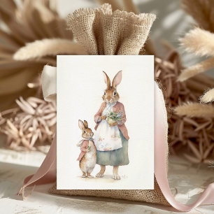 Vintage Holidays Bunny Holiday Postcard