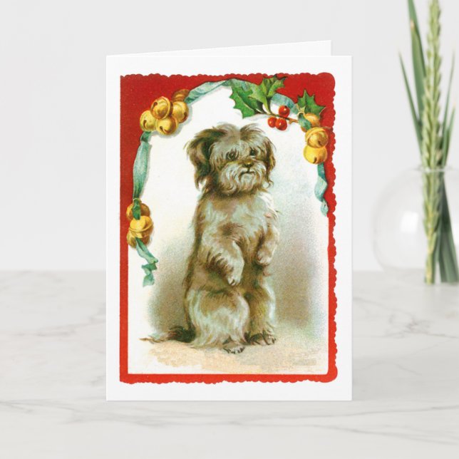Vintage Holidays Greeting Card (Front)