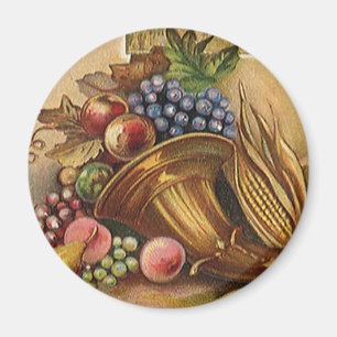 Vintage Holidys, Thanksgiving, Harvest and Pilgrim Magnet