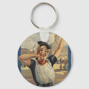 Vintage Holland Air Travel Key Ring