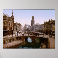 Vintage Holland, Oude Gracht Bakkerburg, Utrecht