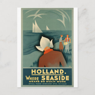 Vintage - Holland Travel Poster Postcard
