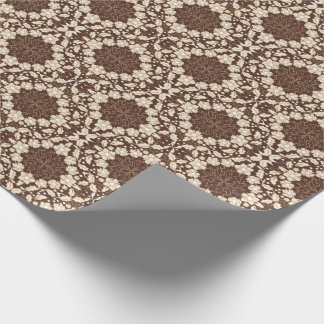 Vintage Holly Leaves, Berries, Flowers and Buds Wr Wrapping Paper