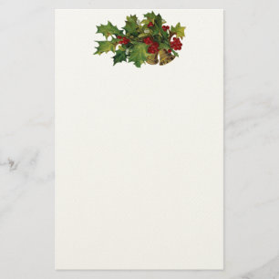 Vintage Holly Stationary Stationery