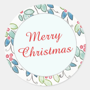 Vintage Holly Xmas Envelope Seal  (20)