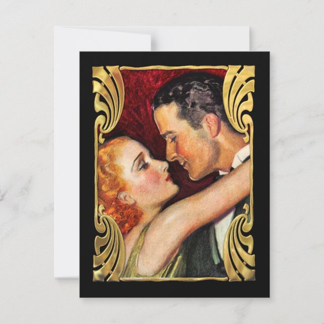 Vintage Hollywood Glamour Couple Reception (Front)