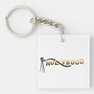 Vintage Hollywood Movie Director Camera Cool Key Ring