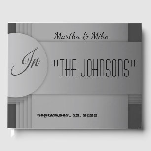 Vintage Hollywood Movie Title Wedding Guest Book