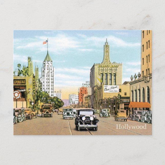 Vintage Hollywood Postcard (Front)
