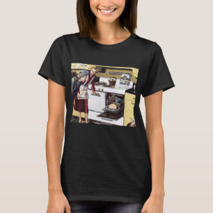 Vintage Home Interior, Mum in the Kitchen Cooking T-Shirt