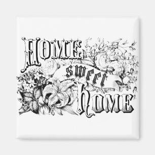 Vintage Home Sweet Home Home Decor and Gifts Magnet