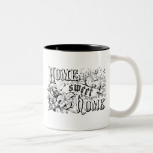 Vintage Home Sweet Home Home Decor and Gifts Two-Tone Coffee Mug