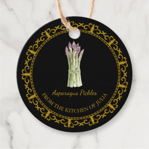 Vintage Homemade Asparagus Pickle Hang Tag