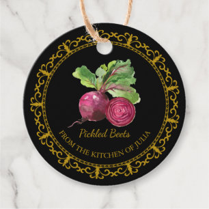 Vintage Homemade Beet Root Pickle Hang Tag