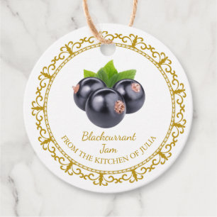 Vintage Homemade Blackcurrant Jam Hang Tag 