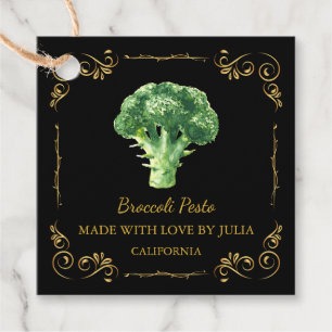Vintage Homemade Broccoli Pesto Square Hang Tag