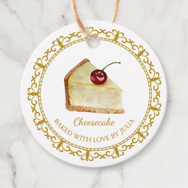 Vintage Homemade Cheesecake Hang Tag (Front)