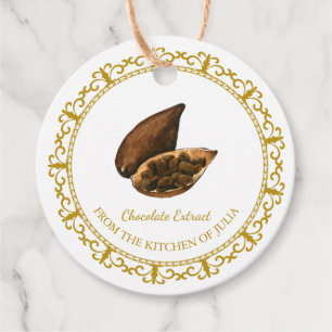 Vintage Homemade Chocolate Extract Hang Tag