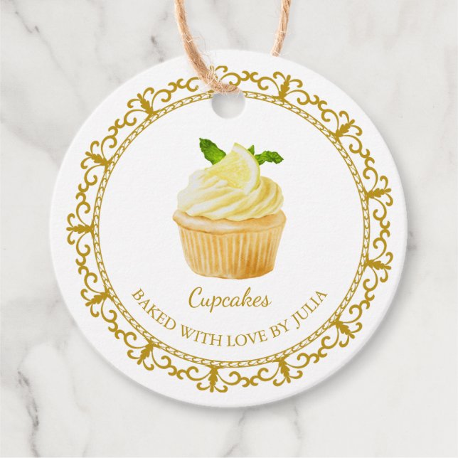 Vintage Homemade Cupcakes Hang Tag (Front)
