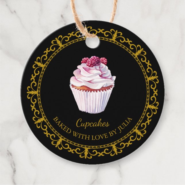 Vintage Homemade Cupcakes Hang Tag (Front)