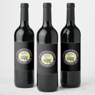 Vintage Homemade Elderberry Wine Label Template