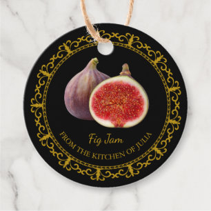 Vintage Homemade Fig Jam Hang Tag l Black