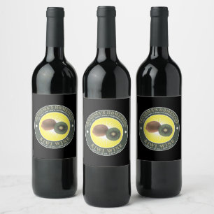 Vintage Homemade Kiwi Wine Label Template