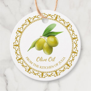 Vintage Homemade Olive Oil Hang Tag