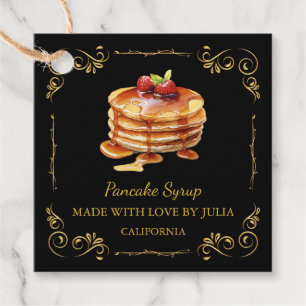 Vintage Homemade Pancake Syrup Square Hang Tag