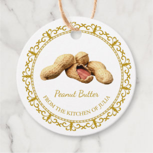 Vintage Homemade Peanut Butter Hang Tag l White