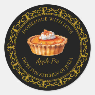 Vintage Homemade Pie Label l Black