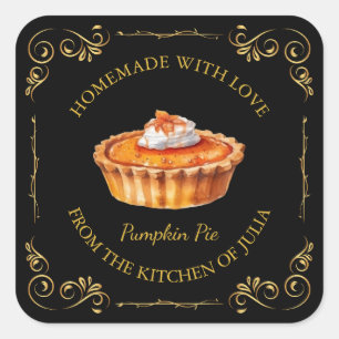 Vintage Homemade Pie Square Label