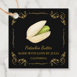 Vintage Homemade Pistachio Butter Square Hang Tag