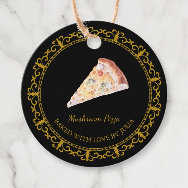 Vintage Homemade Pizza Hang Tag (Front)