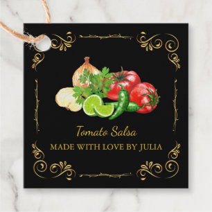 Vintage Homemade Salsa Square Hang Tag