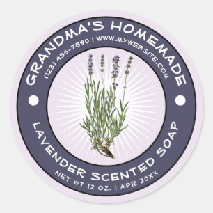 Vintage Homemade Scented Soap Label Template