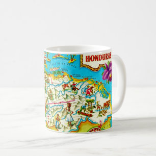 Vintage Honduras Map Mug
