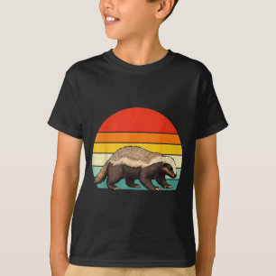 Vintage Honey Badger Retro Wildlife Animal Lover M T-Shirt