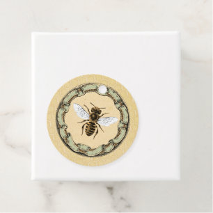 Vintage Honey Bee and Hive Framed Favour Tags