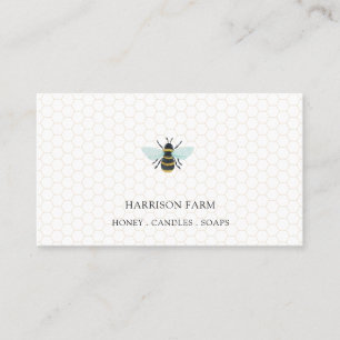 Vintage Honey Bee Farm Business Card