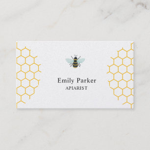 Vintage Honey Bee Farm Business Card