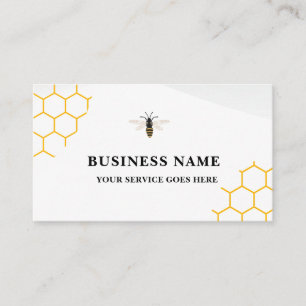 Vintage Honey Bee Farm Business Card