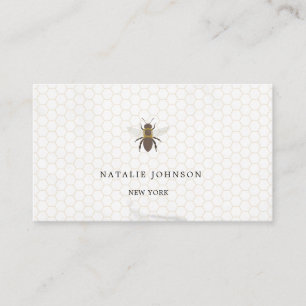 Vintage Honey Bee Farm Business Card