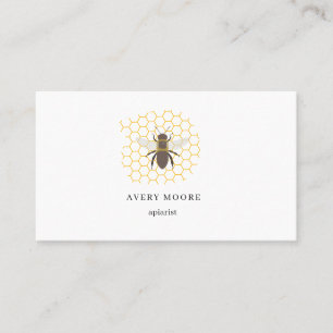 Vintage Honey Bee Farm Business Card