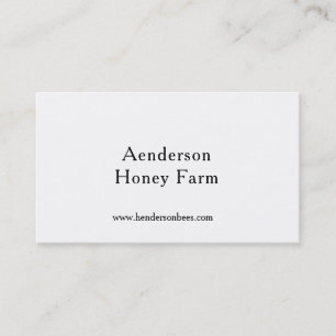 Vintage Honey Bee Farm Business Card
